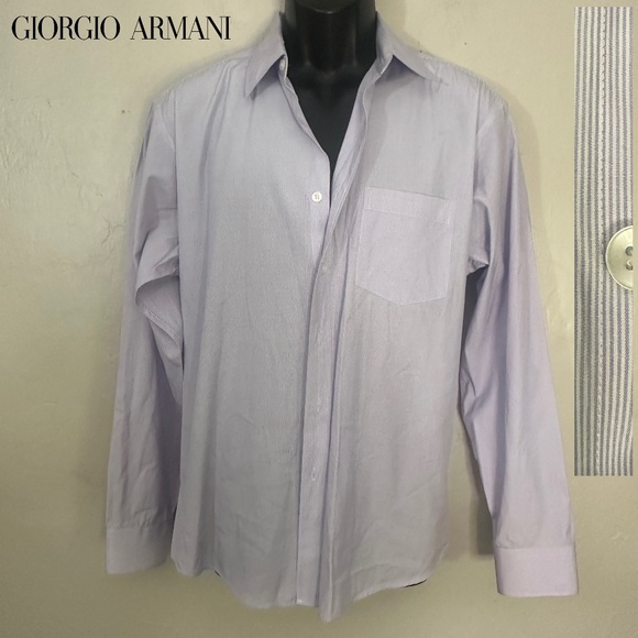 Armani Collezioni Dress Shirt 17 neck EU 42 Gently worn 65% cotton/35% polyester - Picture 1 of 4